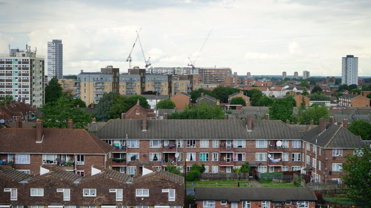 Housing in urban community in London